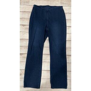 Belle by Kim Gravel Denim Straight Blue Jeans Pull On Waist Size 10